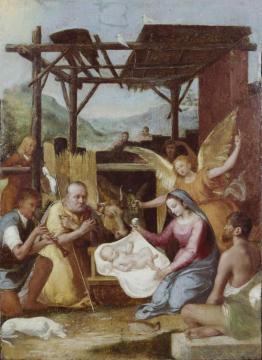 The Adoration Of The Shepherds, Ca. 1550 Artwork by Venetian