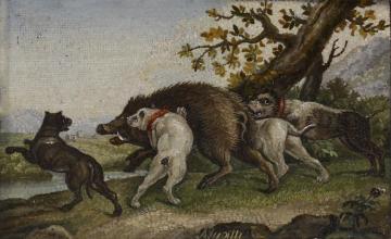 Boar Hunt In Spring Artwork by Venetian