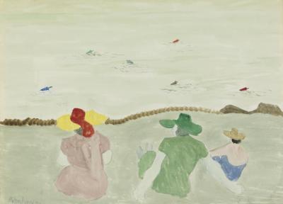 Girls And Buoys Artwork by Milton Avery