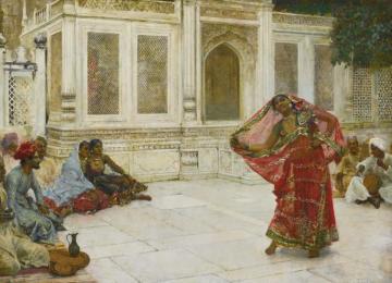 Dancing Girl, India Artwork by Edwin Lord Weeks