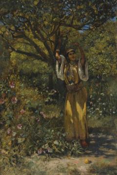 In The Garden Artwork by Edwin Lord Weeks