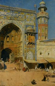Jumma Musjed - Lahore India Artwork by Edwin Lord Weeks