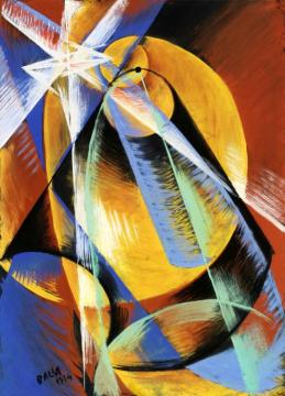 Studio Per Mercurio Che Passa Davanti Al Sole Visto Dal Cannocchiale Artwork by Giacomo Balla