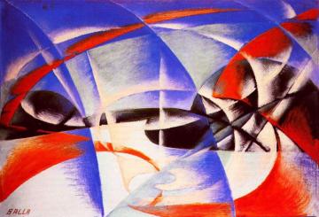Landscape 1913 Artwork by Giacomo Balla