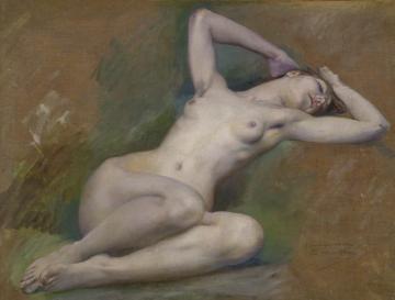 Study For The Figure Of Spring At L'opÉra Comique, Paris Artwork by Luc Olivier Merson