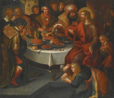 The Feast In The House Of Simon Artwork by Frans Francken II