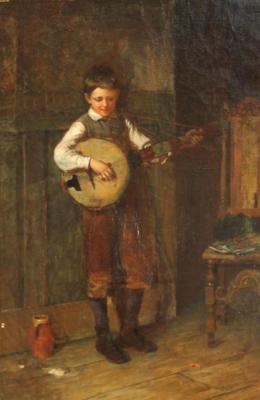 The Banjo Player Artwork by Harry Brooker
