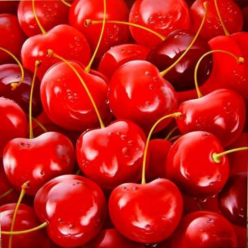 Cherries Artwork by Heinz Scholnhammer