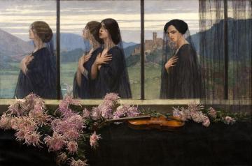 Four Strings Of The Violin Artwork by Edward Okun