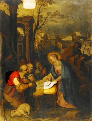 The Adoration Of The Shepherds Artwork by Frans Francken II
