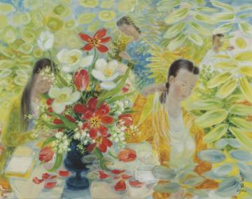 Afternoon In The Garden Artwork by Le Pho