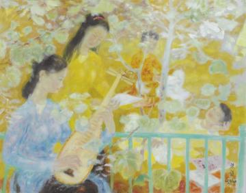 The Recital In The Garden (le RÉcital Au Jardin) Artwork by Le Pho