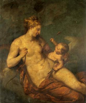Venus And Cupid Artwork by Anton Raphael Mengs