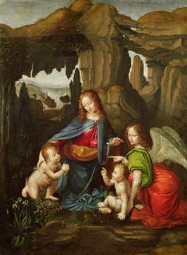 Madonna Of The Rocks Artwork by Leonardo da Vinci