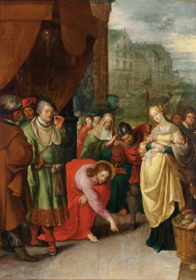 Christ And The Woman Taken In Adultery Artwork by Frans Francken II