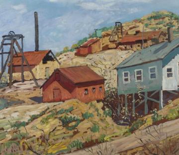 Andes Mining Company Artwork by Walter Elmer Schofield