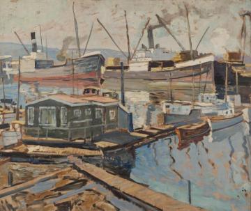 Marina Artwork by Walter Elmer Schofield