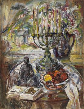 The Menorah, 1948 Artwork by Theresa Bernstein