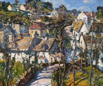 Bridge To Village, C.1925-1935 Artwork by Walter Elmer Schofield
