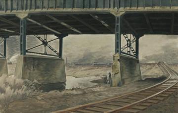Under The Viaduct Artwork by Charles Burchfield