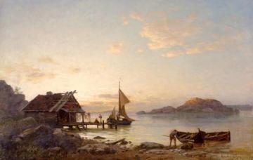 Evening On The Coast,1930 Artwork by Amaldus Clarin Nielsen