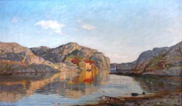 Morning At Ny Hellesund, Southern Norway, 1885 Artwork by Amaldus Clarin Nielsen