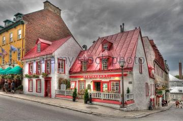 The Restaurant Des Anciennes Canadiens On Rue St Louis In Old Quebec City Artwork by Collections