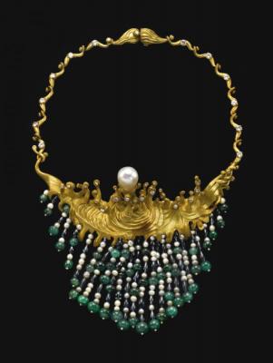 Swirling Sea Necklace Artwork by Salvador Dalí