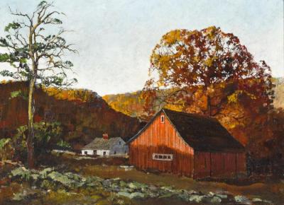 Connecticut Autumn Artwork by Eric Sloane