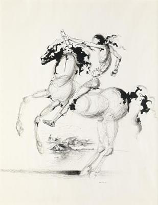 Horse And Rider Artwork by Salvador Dalí