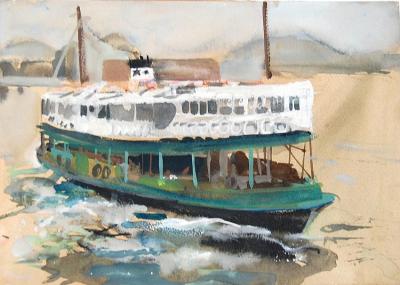 Hong Kong Ferry Artwork by Stan Smith