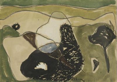 Cows In A Pasture Artwork by Arthur Dove