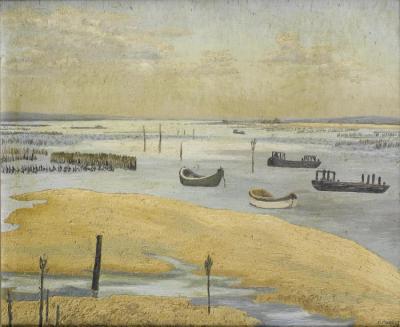 Landscape, Le Bassin D'arcachon Artwork by Sir Cedric Morris