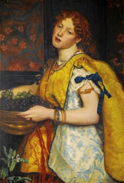 A Girl Carrying Grapes (formerly Known As Salome) Artwork by Valentine Cameron Prinsep