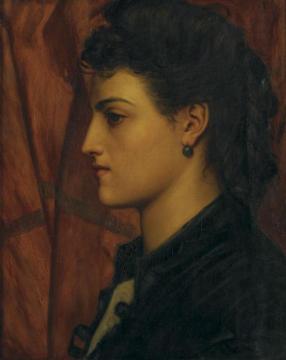 Head Of An Italian Girl Artwork by Valentine Cameron Prinsep
