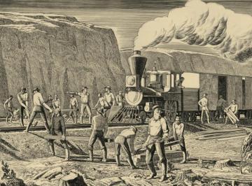 American Steel Industry - American Railroads Artwork by Rockwell Kent