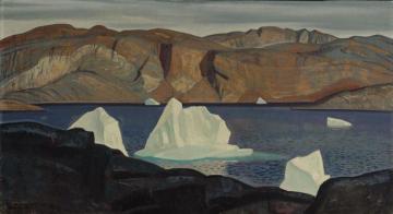 Ice, Sea And Rock Artwork by Rockwell Kent