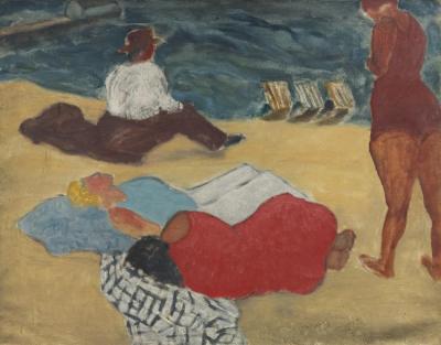 Beach Lizards Artwork by Milton Avery