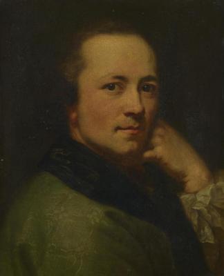 Portrait Of A Gentleman, His Head Turned Over His Right Shoulder Artwork by Anton Raphael Mengs