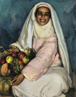 The Young Fruit Merchant Artwork by José Cruz Herrera