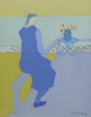 Blue Figure - Blue Sea Artwork by Milton Avery
