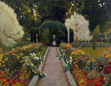 The Garden At Aranjuez. Arbor Ii Artwork by Santiago Rusiñol Prats