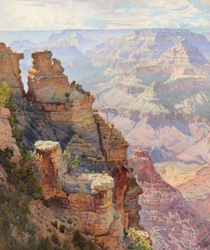 Yaki Point, Grand Canyon Artwork by Gunnar Widforss