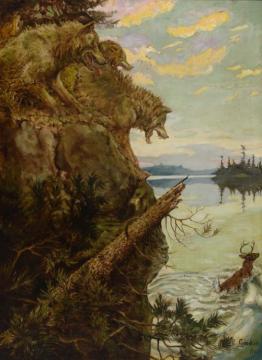 The Lost Quarry, 1907 Artwork by Philip R. Goodwin