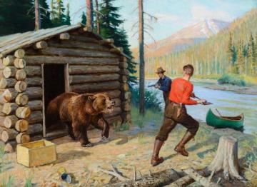 In A Tight Corner Artwork by Philip R. Goodwin