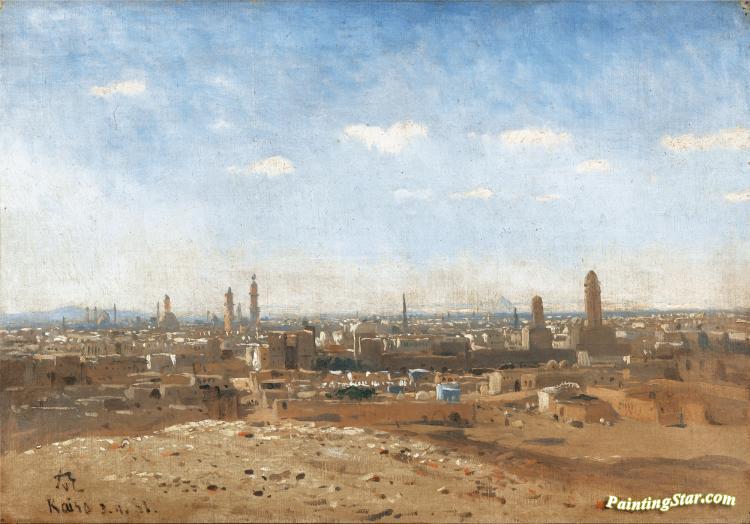 View Of Cairo Artwork by Themistocles von Eckenbrecher
