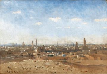 View Of Cairo Artwork by Themistocles von Eckenbrecher