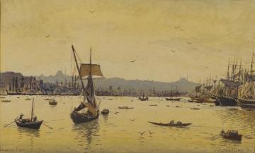 View On The Golden Horn, Constantinople Artwork by Themistocles von Eckenbrecher