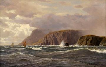 Coastal Landscape Artwork by Themistocles von Eckenbrecher