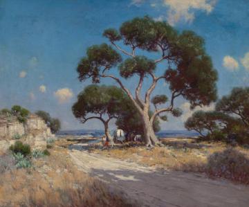 On The Old Blanco Road, Southwest Texas, 1911 Artwork by Julian Onderdonk